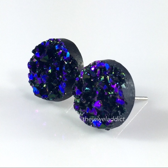 3 for 15🎀 blackberry Druzy style earrings - Picture 4 of 7